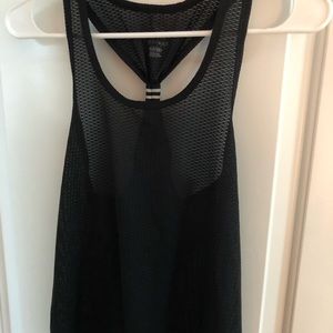 Black Mesh Tank Top